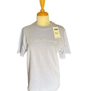Ford Motor Company Embroidered Foggy Lavender Cotton Jersey T-Shirt unisex Small